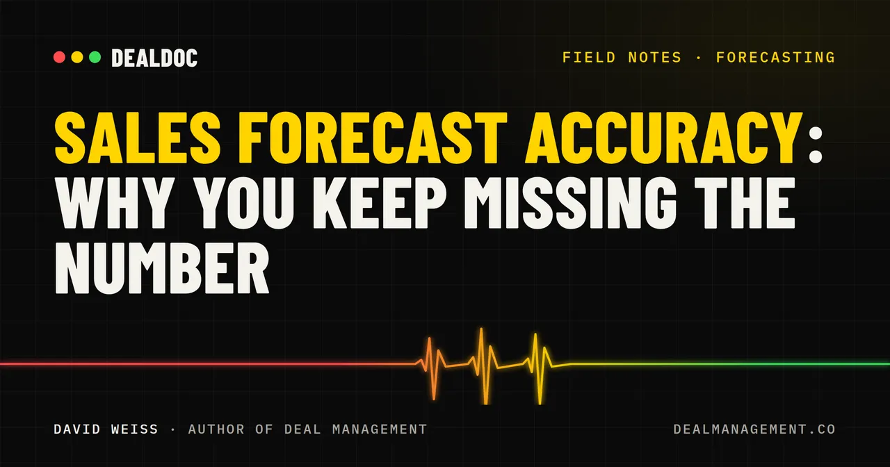 Sales Forecast Accuracy: Why You Keep Missing the Number